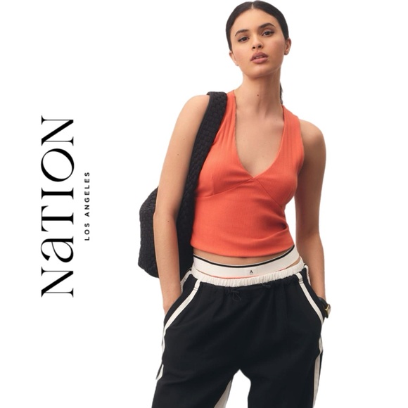 Anthropologie Nation LDT Leticia Halter Tank Terra Cotta XL - Picture 4 of 9